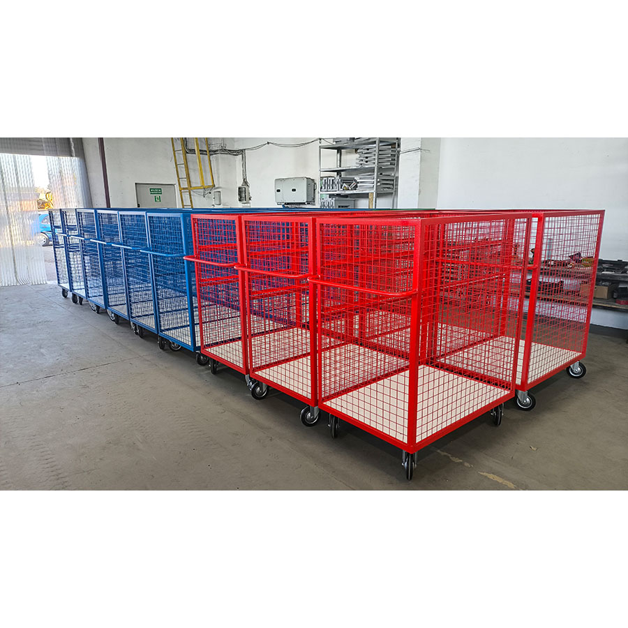 kontenery siatkowe wózki